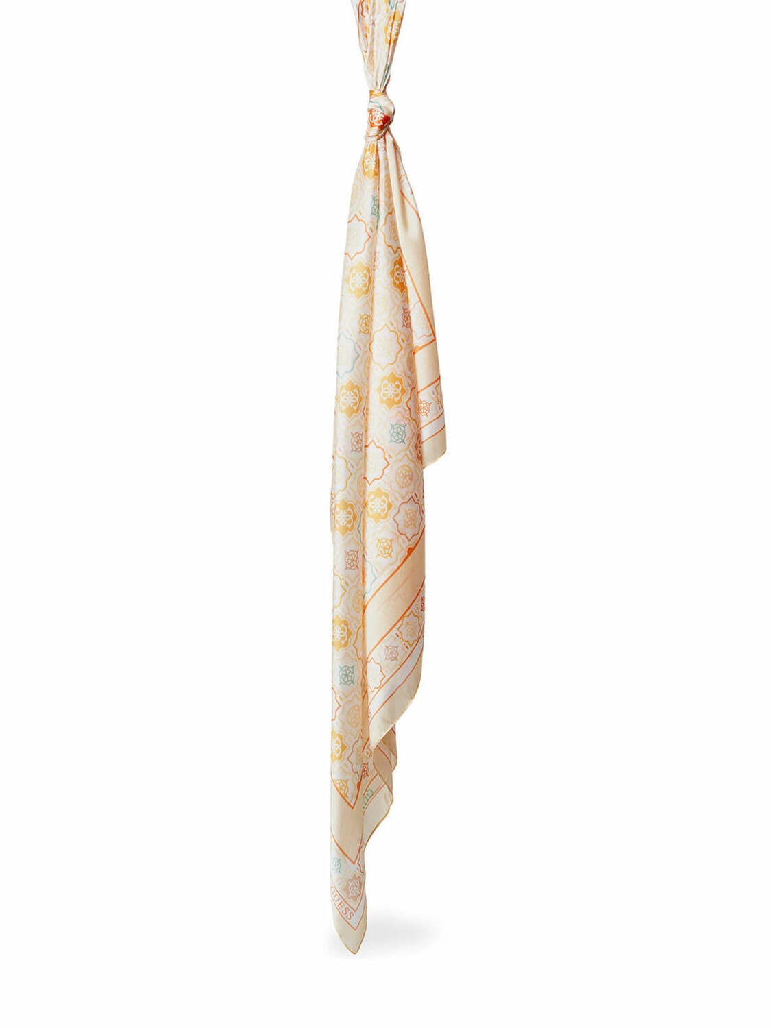 Sciarpa Guess Beige Multicolor con Motivo Geometrico 