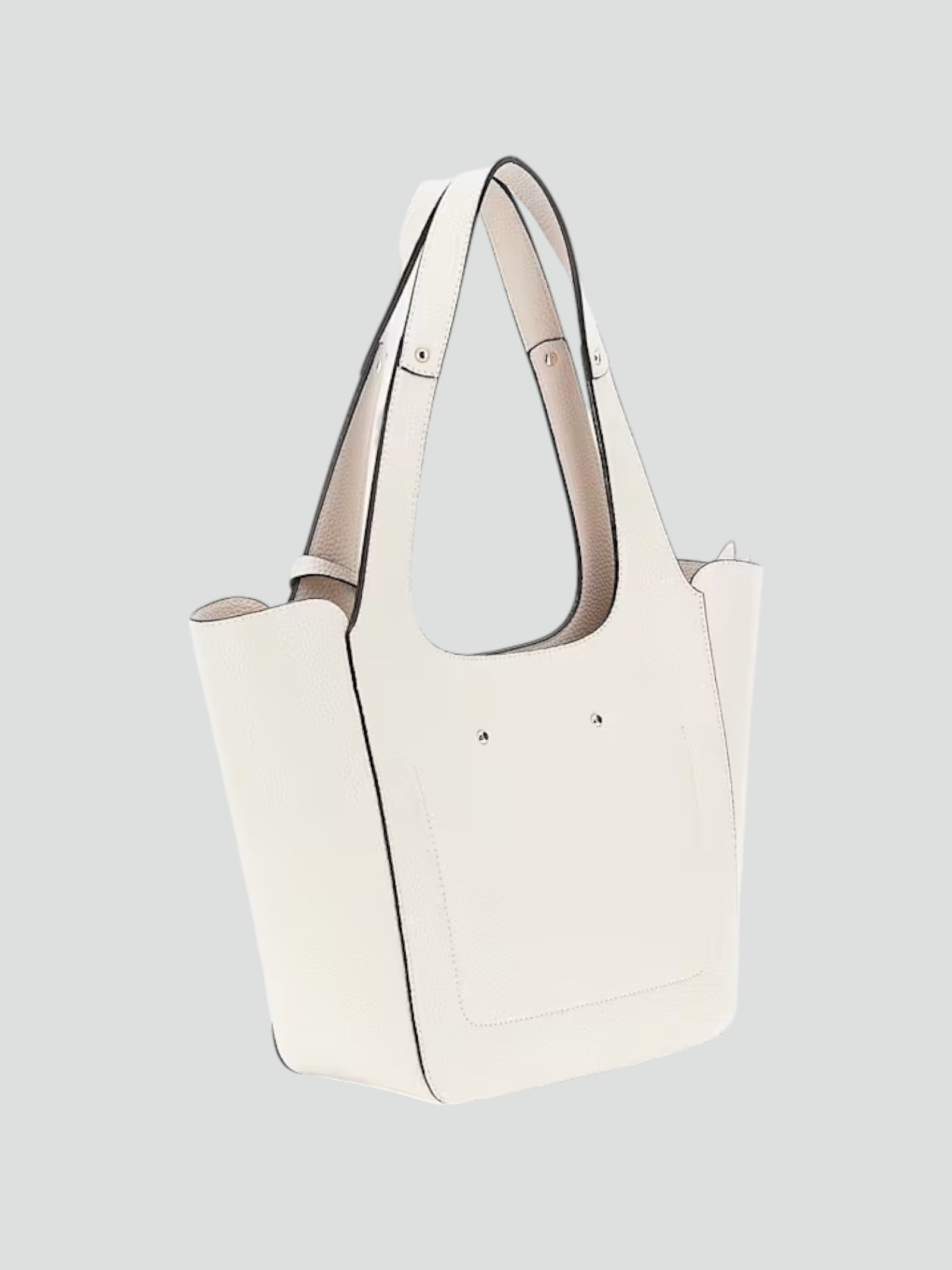 Shopper Guess "Helina" bianca in Similpelle con Pochette Interna 