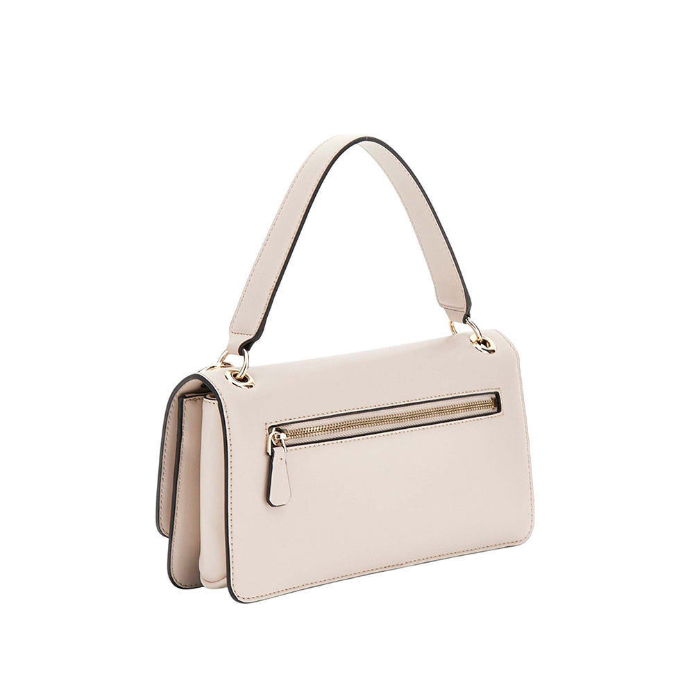 Borsa a mano "Eco Evaine" beige in ecopelle con tracolla removibile 