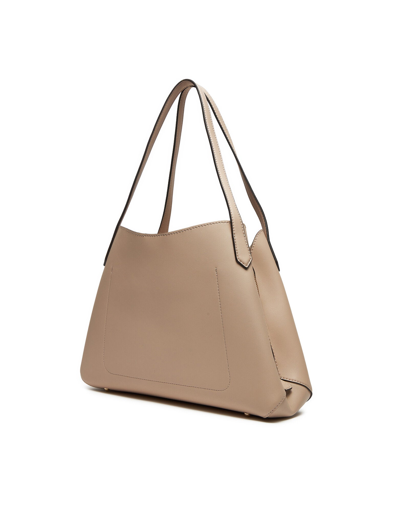 Borsa a Spalla "Sora" marrone in Ecopelle con Charm e Dettagli Oro 