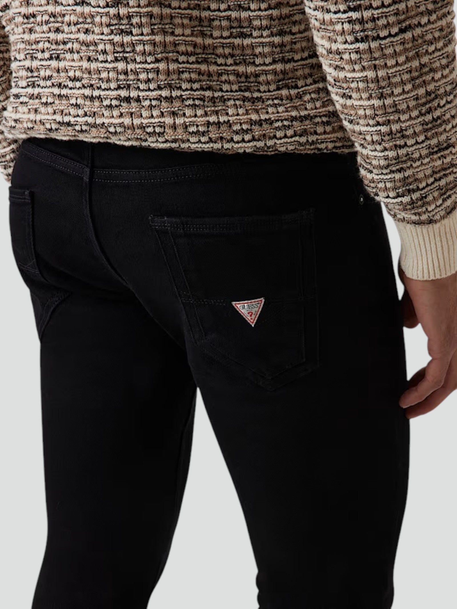 Jeans Skinny "Miami" Nero a Lavaggio Scuro 