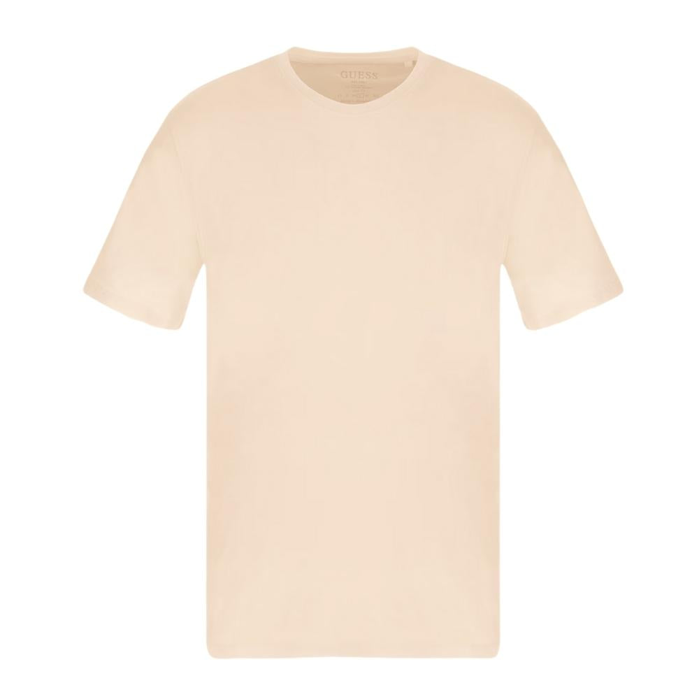 T-shirt "Core Logo" Beige con Ricamo Ton sur Ton 