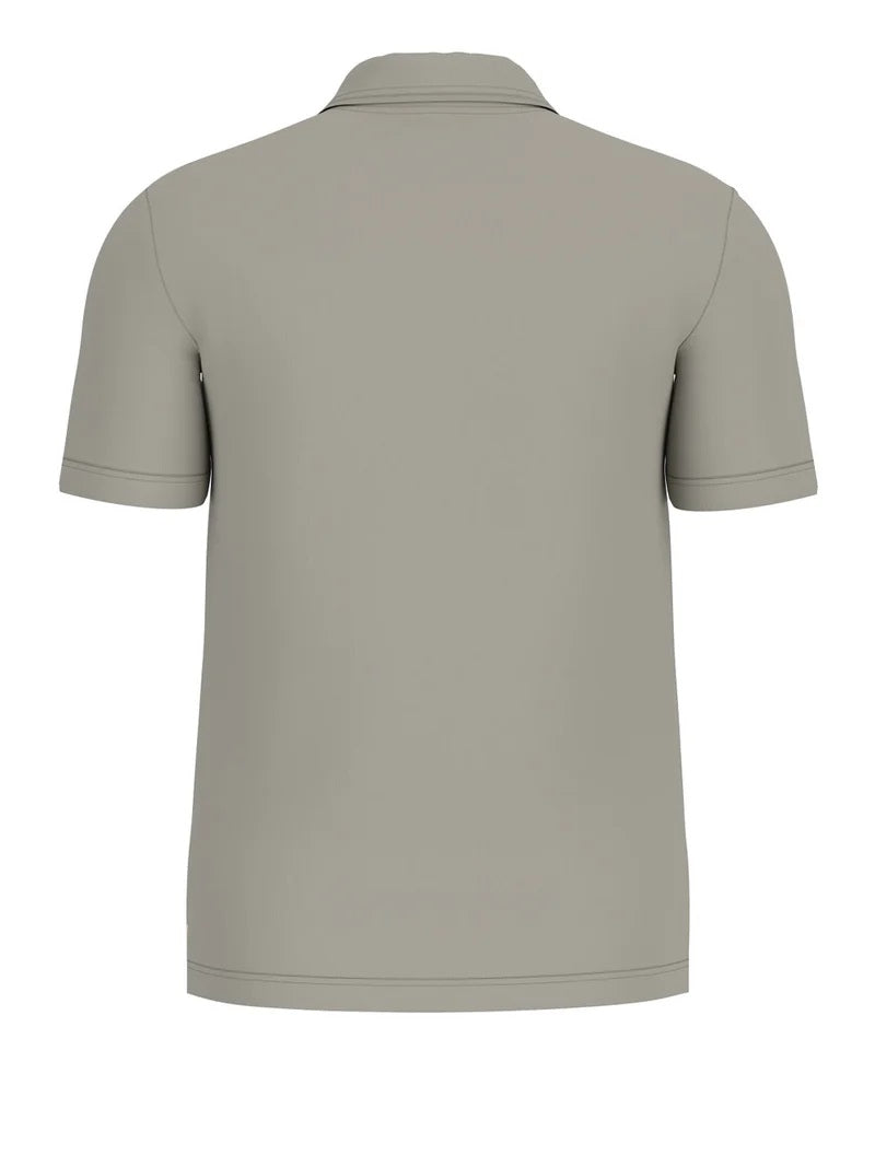 Polo "Vintage Pocket" Verde Salvia con Colletto Aperto e Taschino 