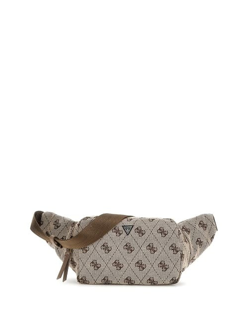 Marsupio Beige "Vezzola Smart Bum Bag" con Logo 4G All-Over 