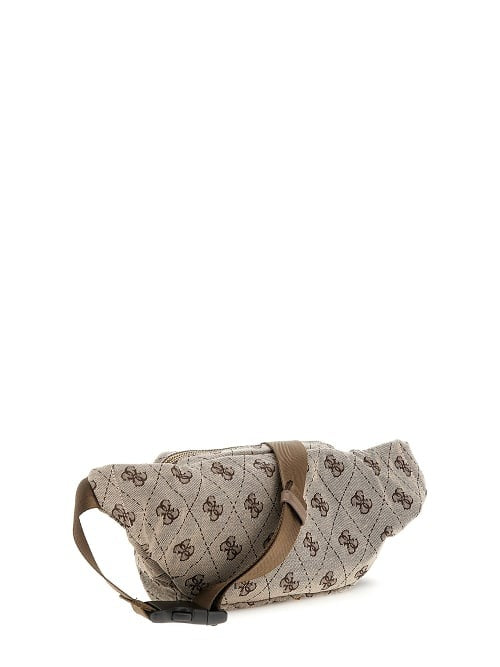 Marsupio Beige "Vezzola Smart Bum Bag" con Logo 4G All-Over 