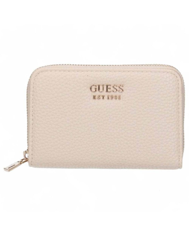 Portafoglio "Brenton" Beige con Logo Frontale e Chiusura Zip 