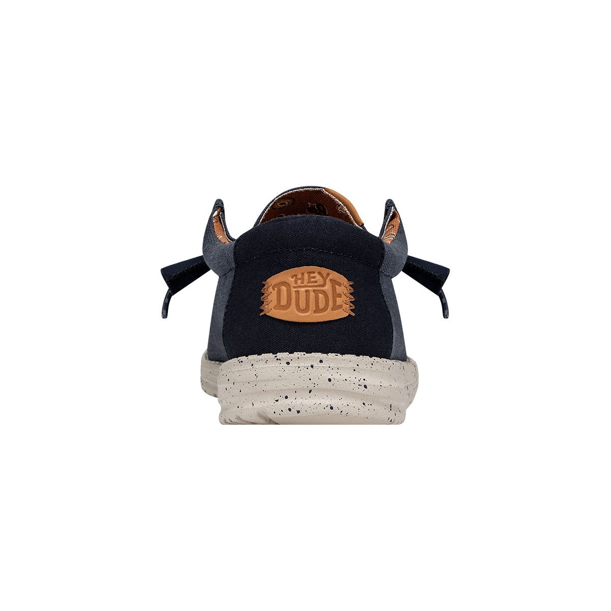 Mocassino "Wally Washed Canvas" Navy Blue in Tela Lavata Leggera 