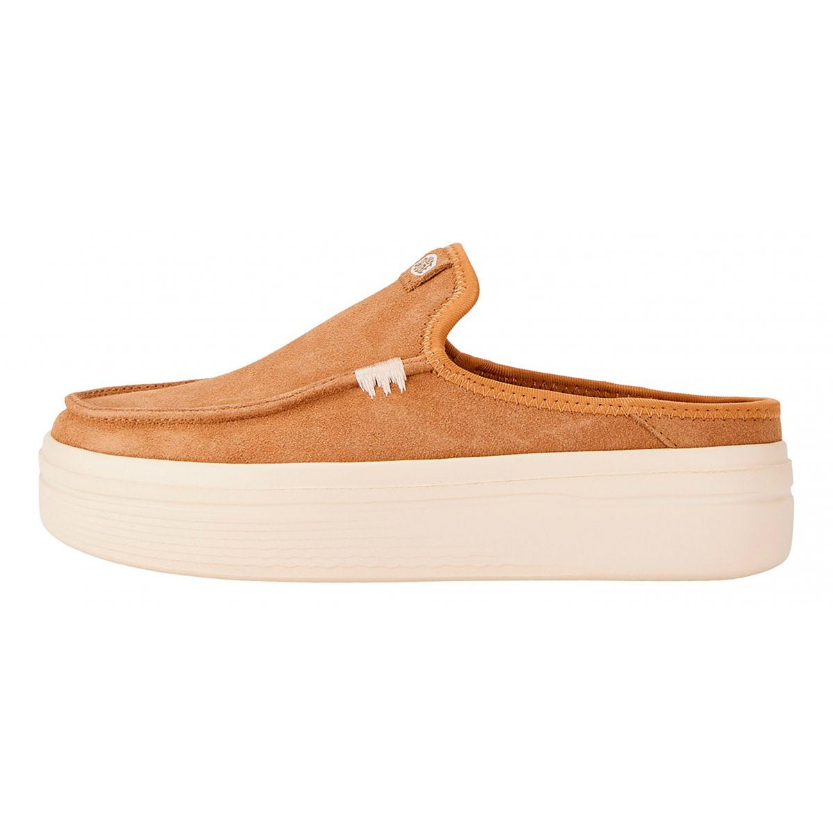 Sneakers "Austin Lift Classic" Donna in Pelle Scamosciata beige 