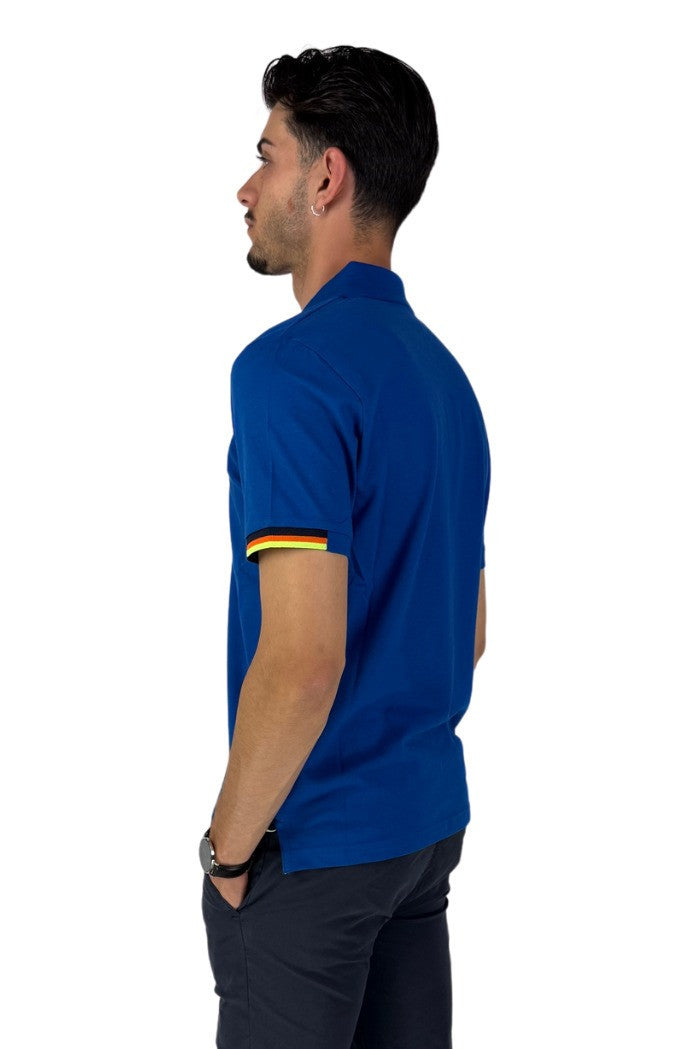 Polo a mezze maniche bluette con colletto classico 
