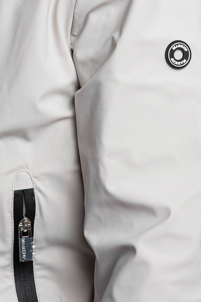 Bomber in soft shell stretch color gesso 