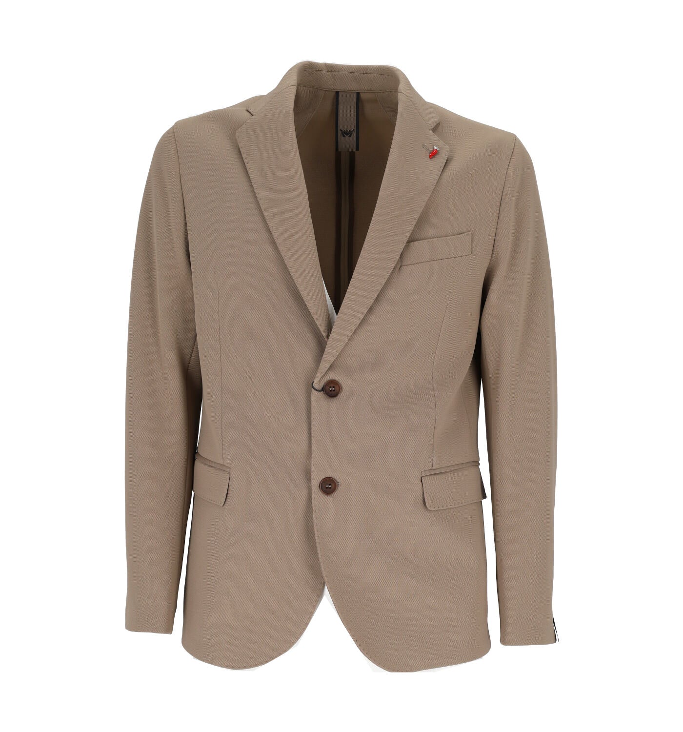 Blazer "Mulish" beige da Uomo con Chiusura a Due Bottoni 