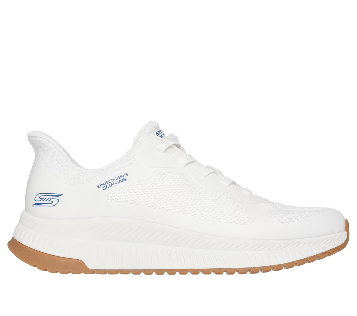 Sneaker Uomo Skechers Slip-Ins Bianca con Suola a Contrasto 
