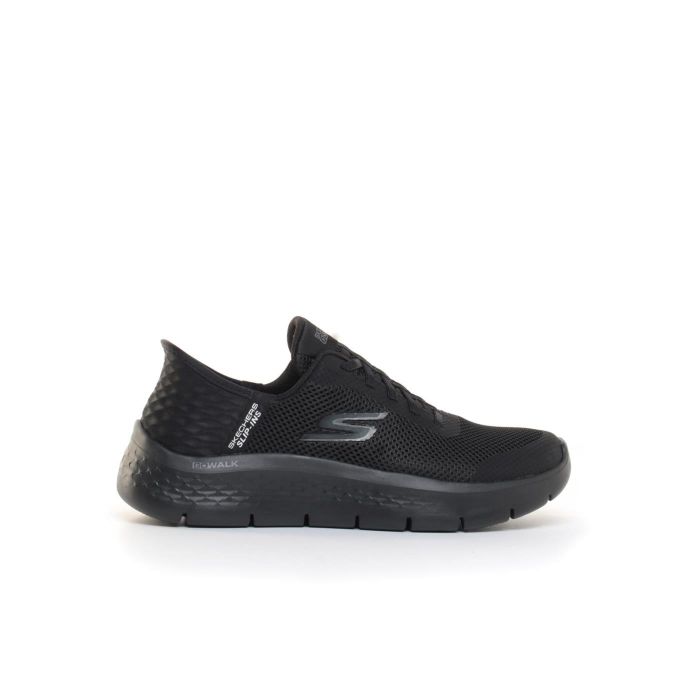 Sneaker Donna Skechers Go Walk Nera con Tecnologia Slip-Ins® 