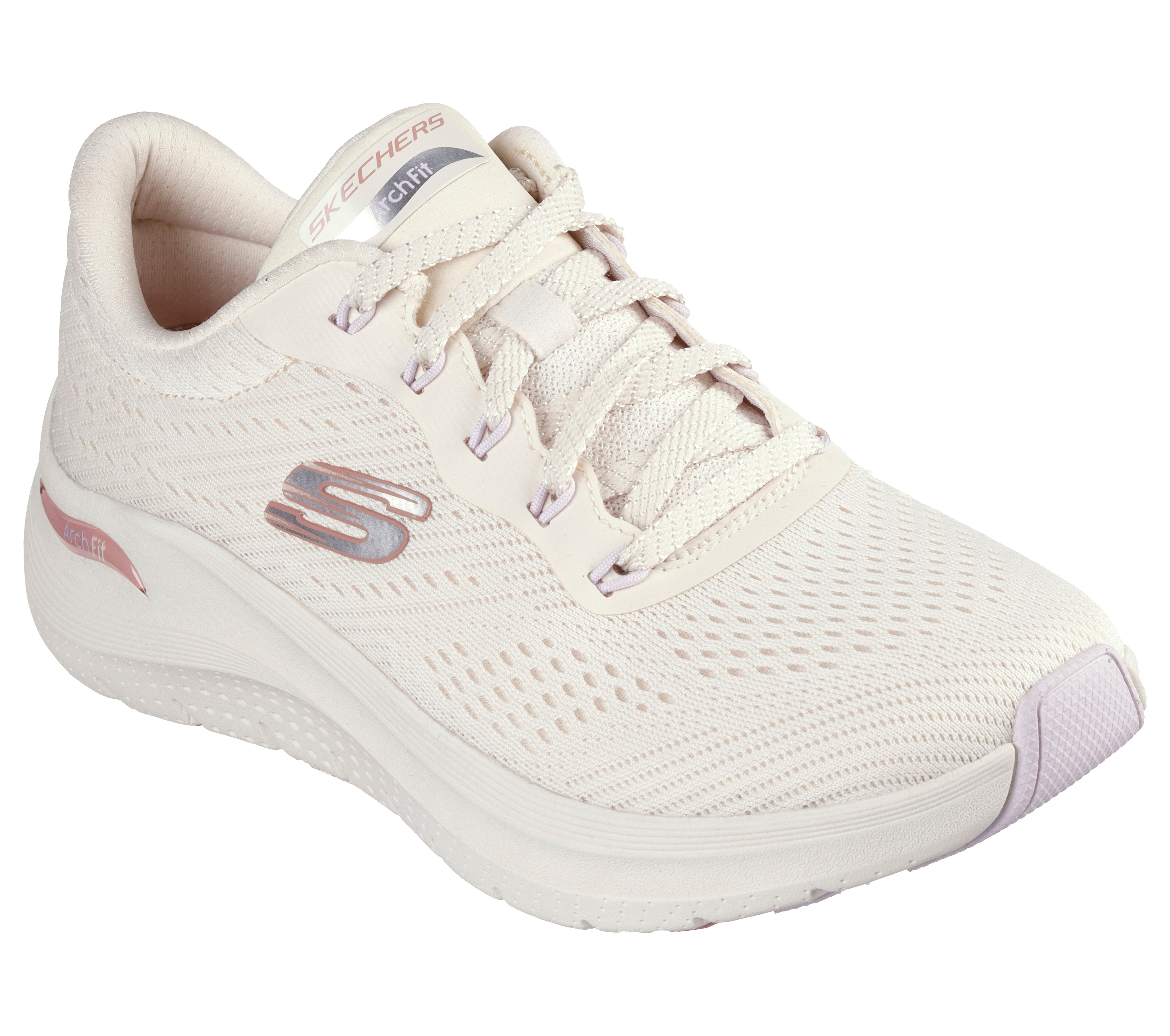 Sneakers Donna Neutro con Plantare Arch Fit e Tomaia Traspirante 
