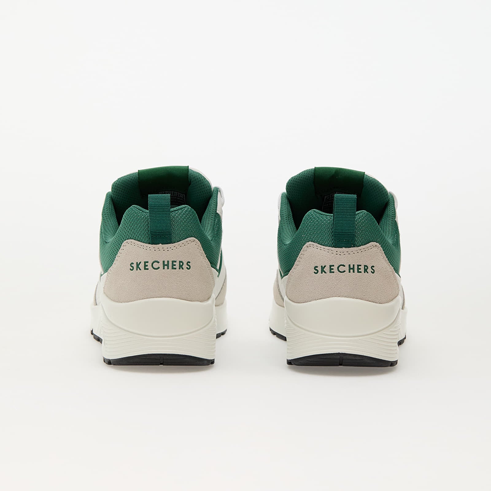 Sneakers Uomo Bianche e Verdi con Dettagli a Contrasto 