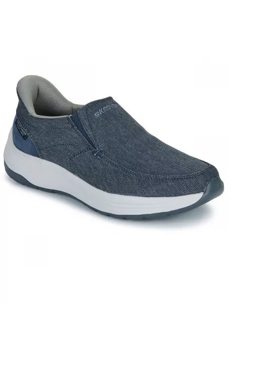 Slip-on "GOwalk Flex" Blu Navy in Tessuto Jeans Elasticizzato 