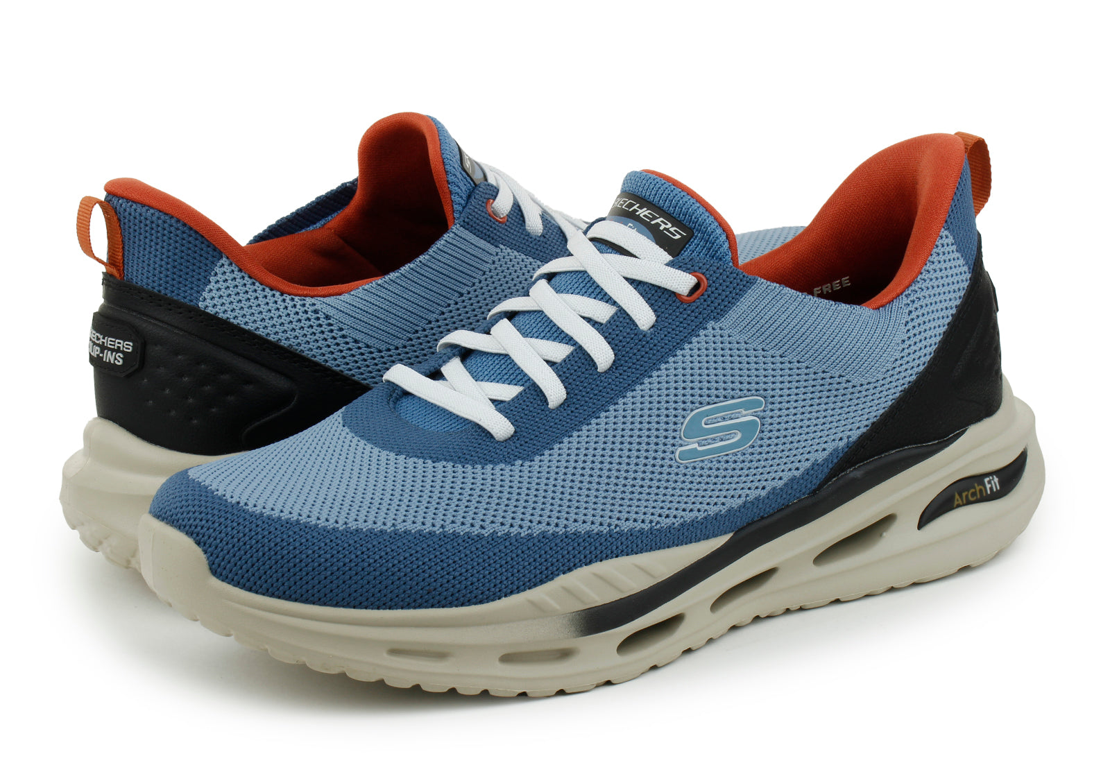 Sneakers "Arch Fit Slide-Step" Acqua con Dettagli a Contrasto 