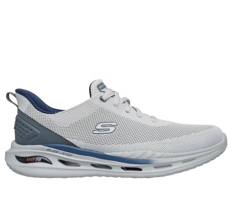 Sneakers "Arch Fit Slide-Step" Grigio Chiaro con Supporto Plantare 