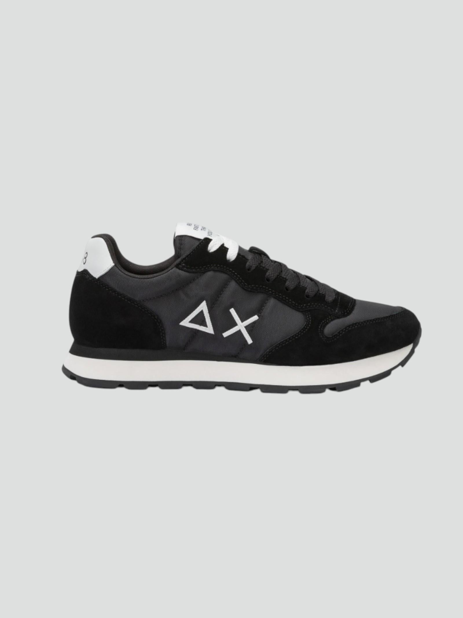 Scarpa "Tom Solid" Sun68 Nera da Uomo in Pelle e Tessuto 