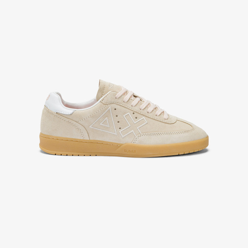 Sneaker "California Sun" Bianca Panna in Suede 