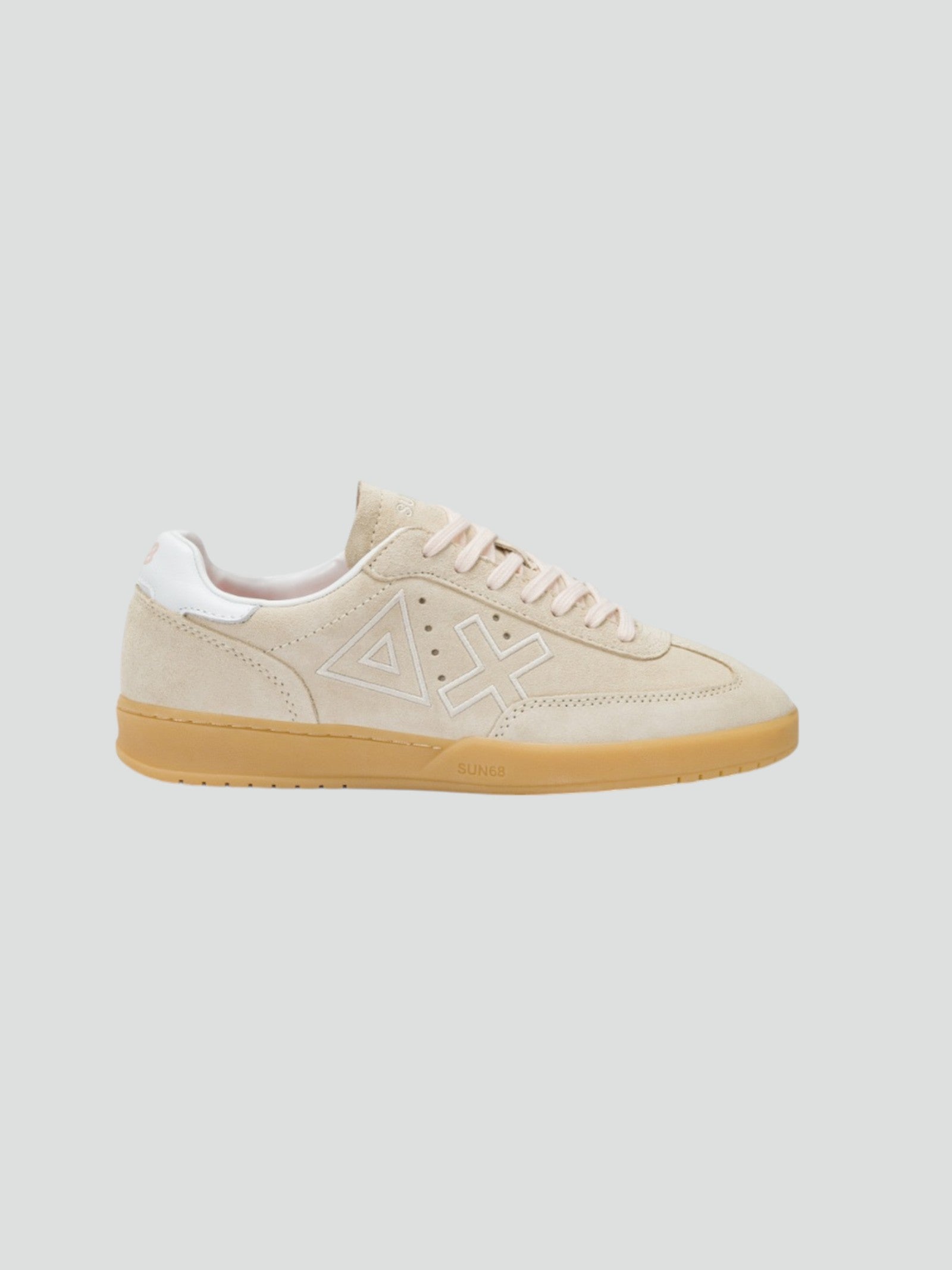 Sneaker "California Sun" Bianca Panna in Suede 