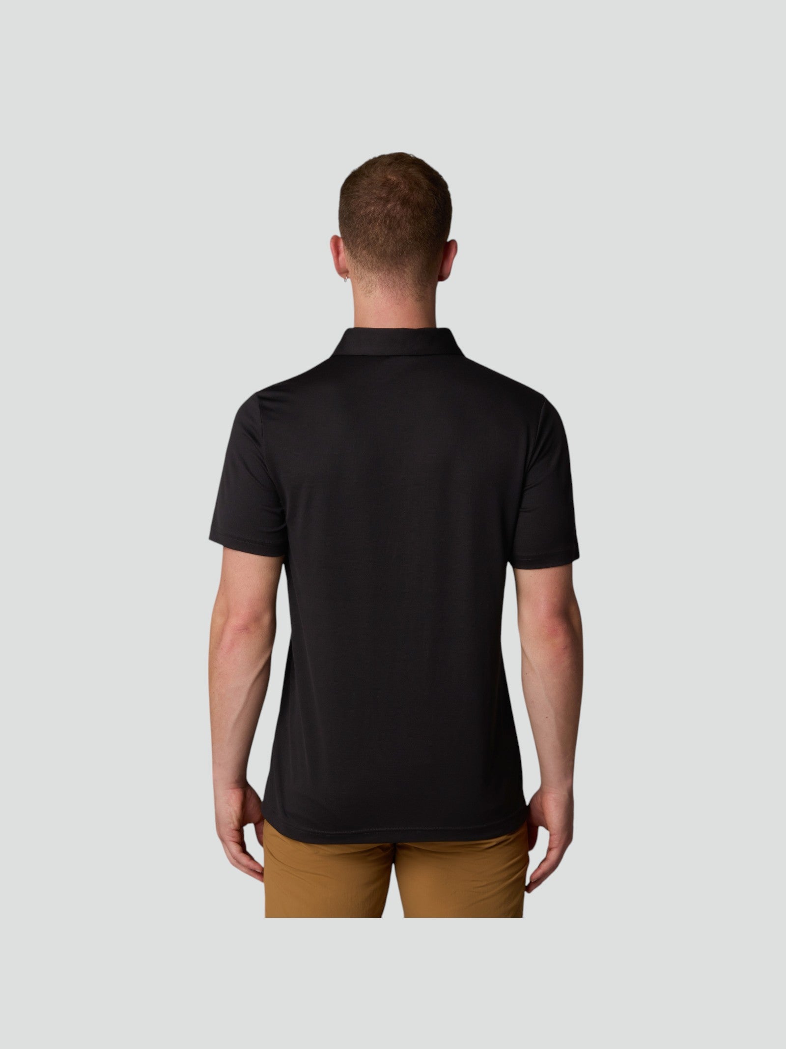 Tanken Polo Nero - Polo Uomo in Tessuto Tecnico FlashDry™ 