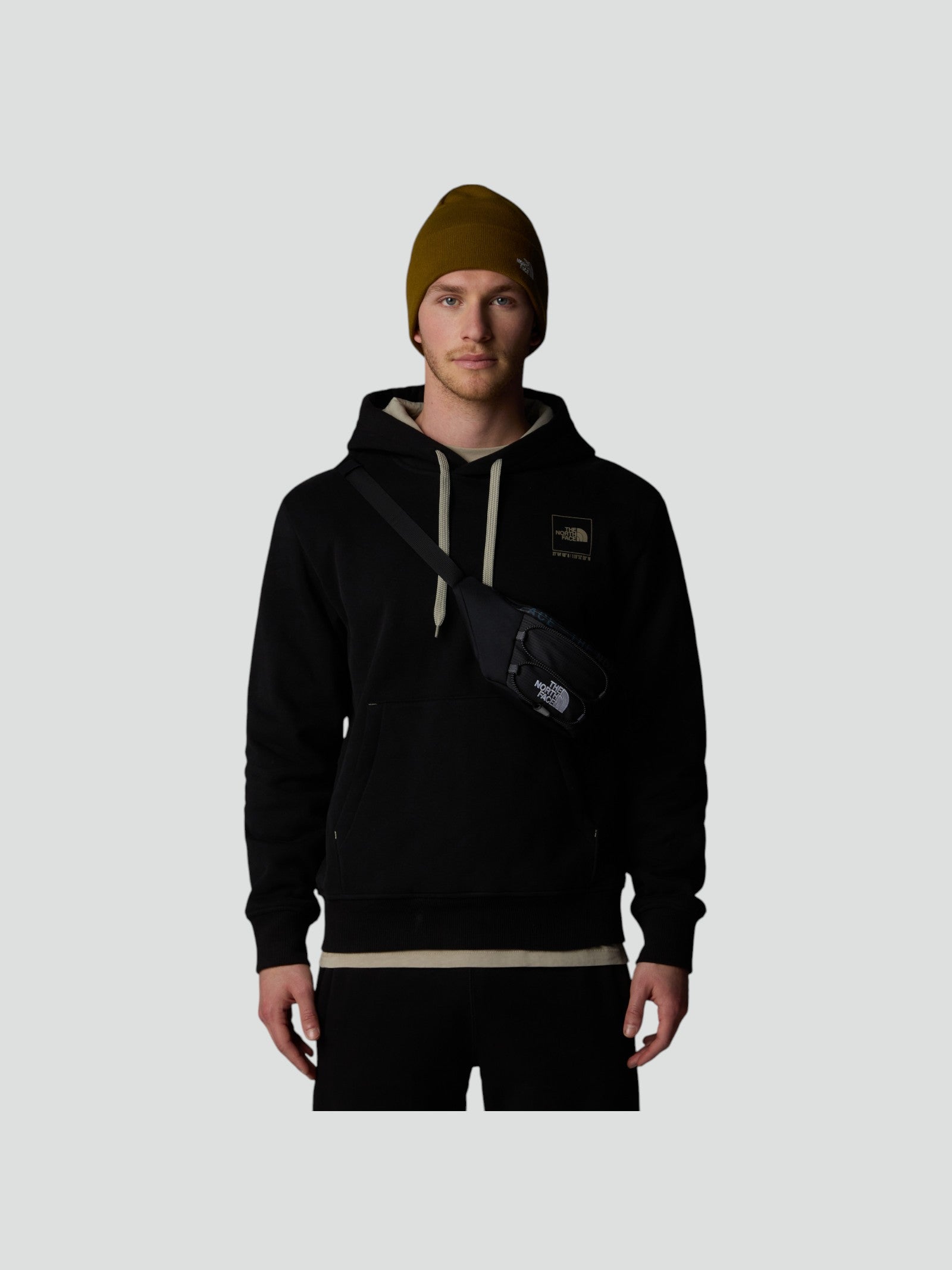 Marsupio "Jester Lumbar" Nero/Grigio con Dettagli Riflettenti 
