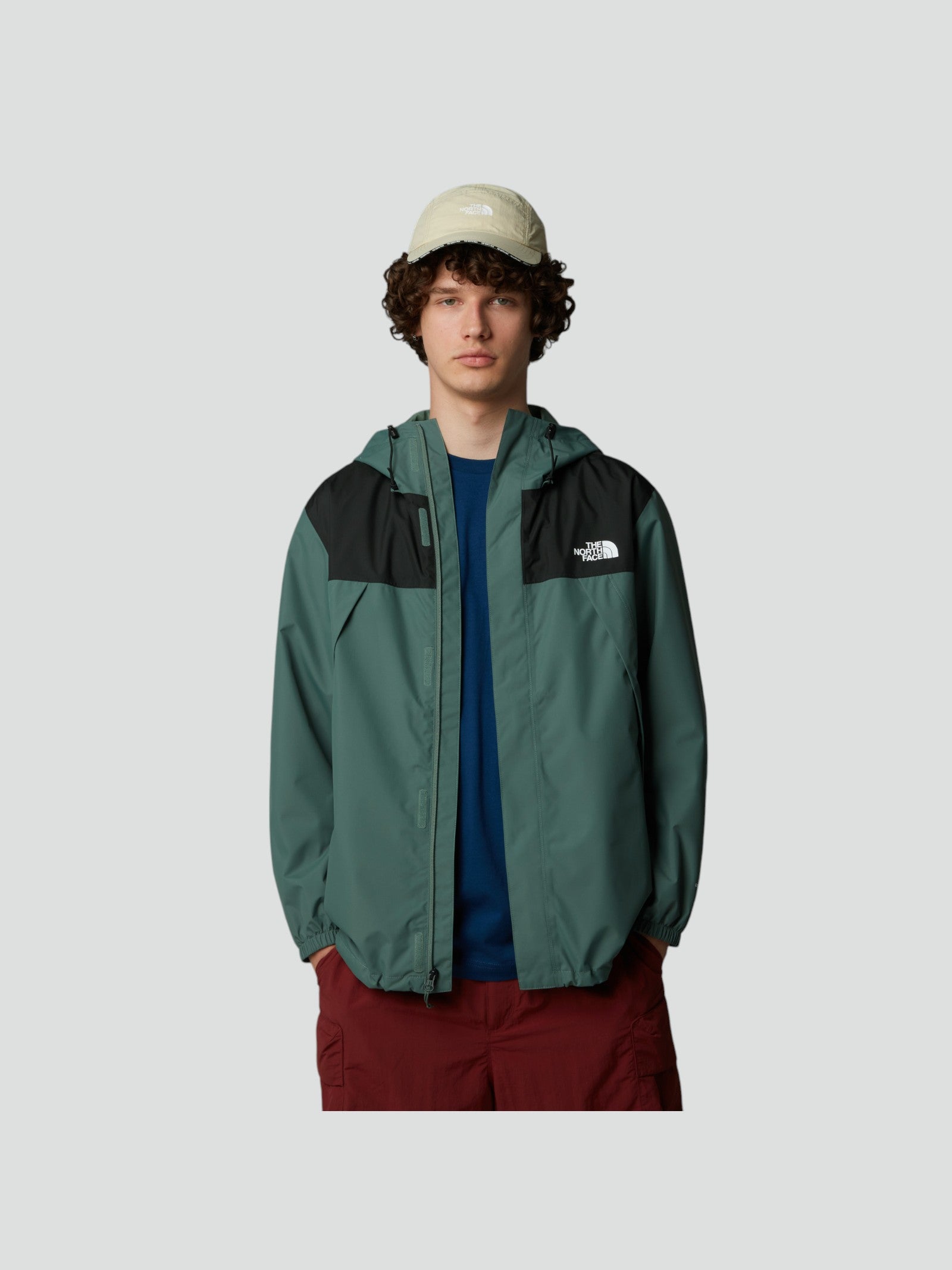 Giubbino Uomo Impermeabile "Antora" Verde in Nylon Riciclato 