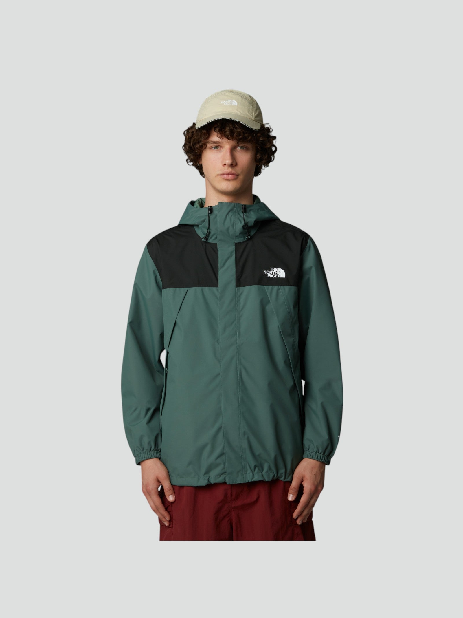 Giubbino Uomo Impermeabile "Antora" Verde in Nylon Riciclato 