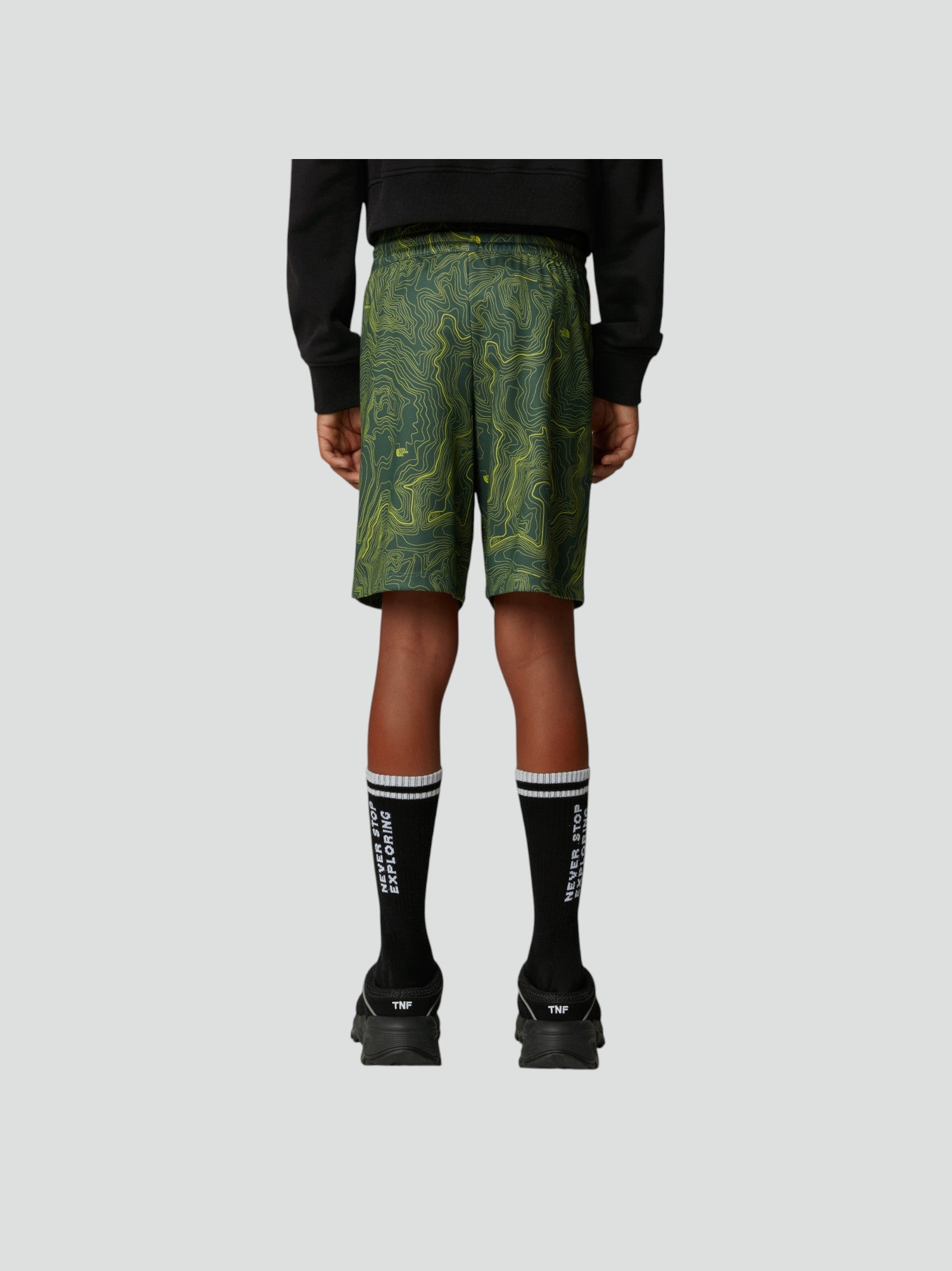 Bermuda Bambino Verde con Stampa Grafica e Tecnologia FlashDry™ 