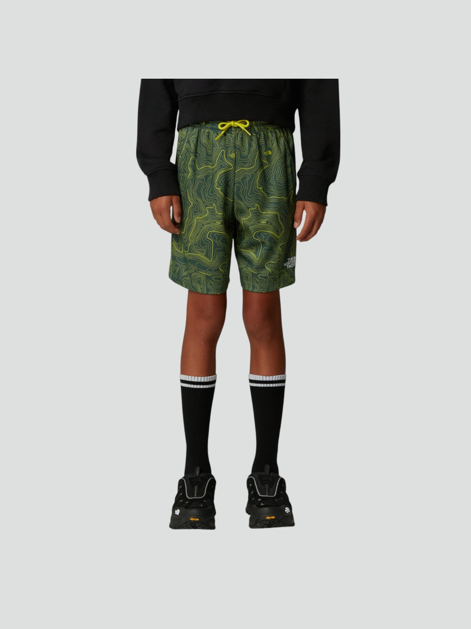 Bermuda Bambino Verde con Stampa Grafica e Tecnologia FlashDry™ 