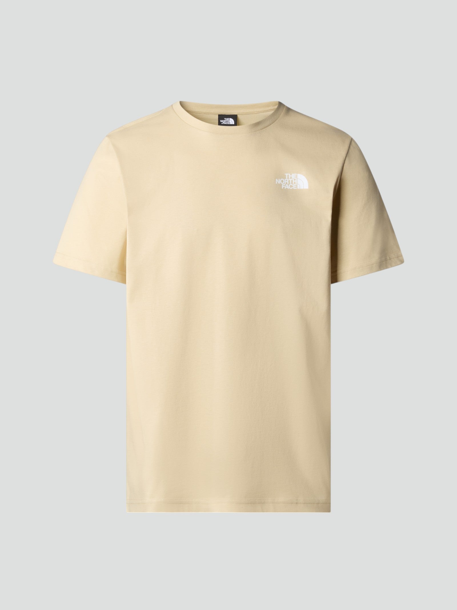 T-shirt uomo beige con Box Logo Retro 