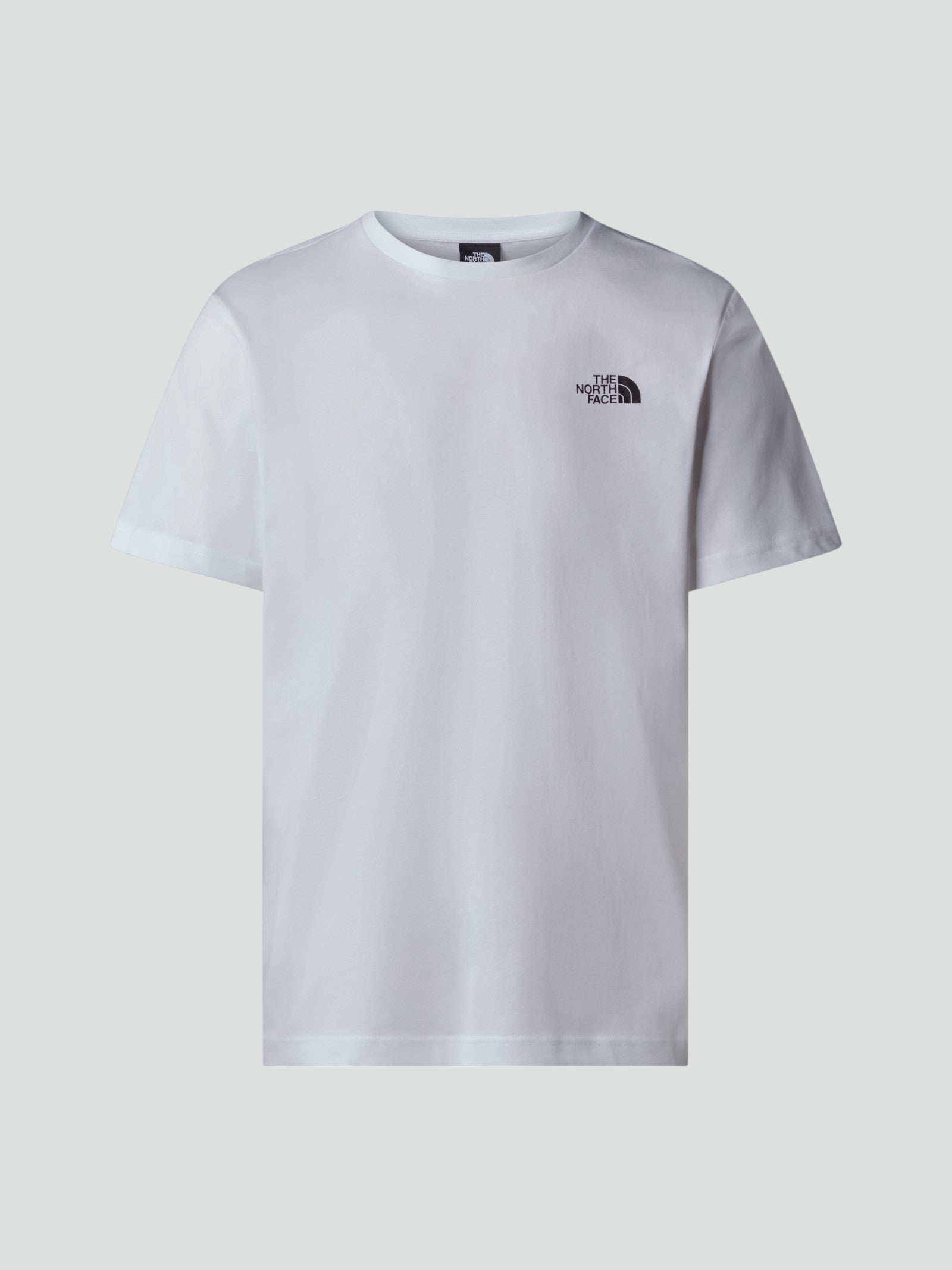 T-shirt bianca con logo a Contrasto nero 