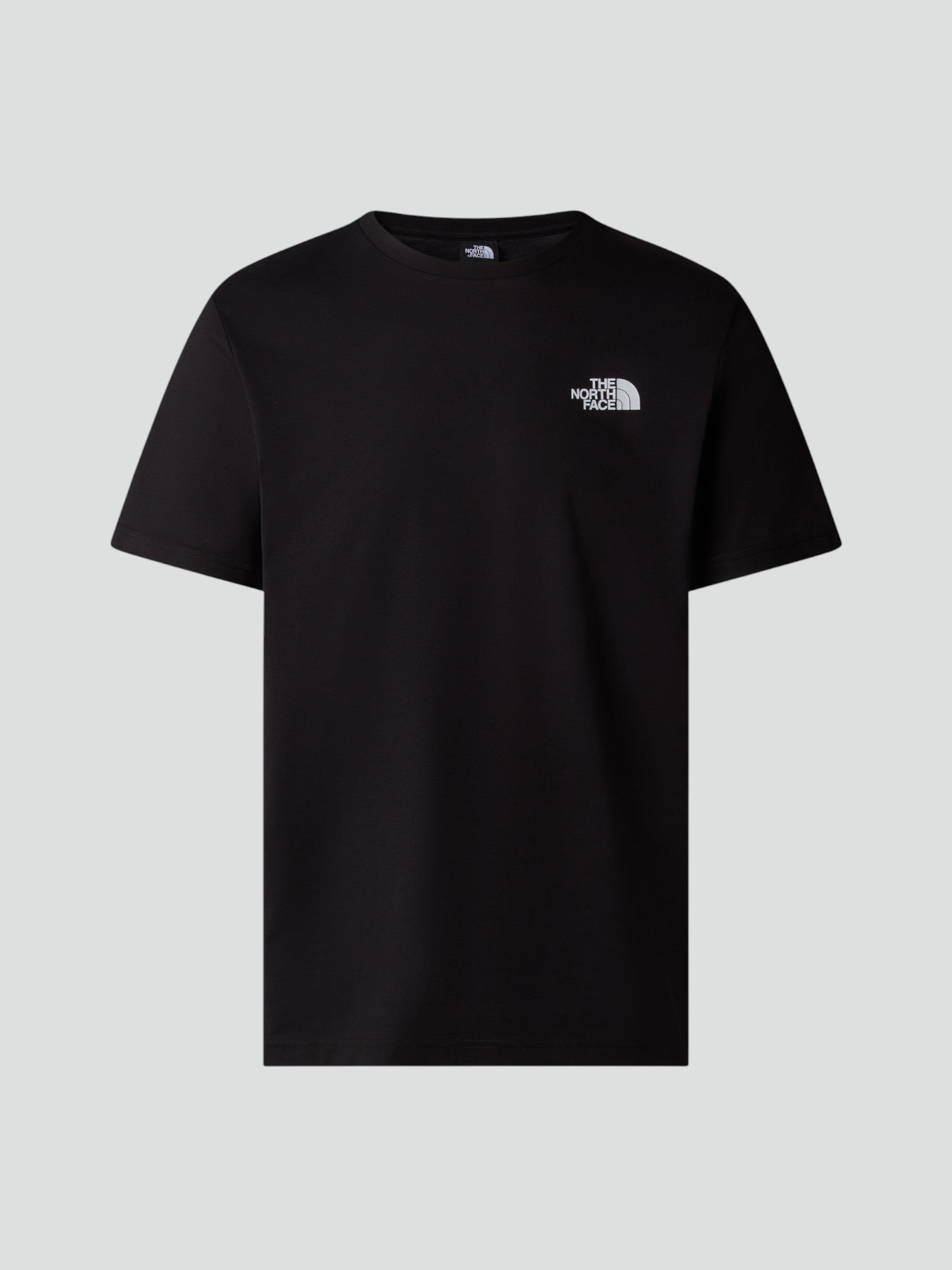 T-shirt Nera Uomo Girocollo con Logo Frontale bianco e Box Logo 