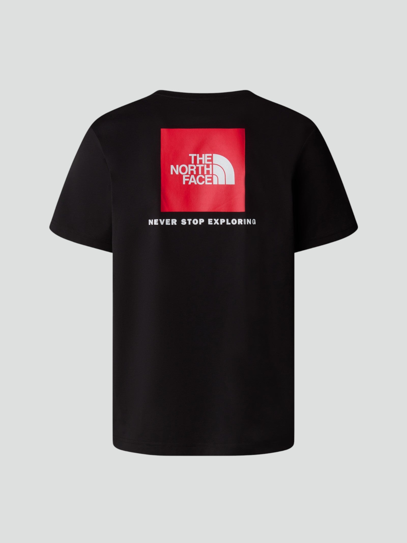 T-shirt Nera Uomo Girocollo con Logo Frontale bianco e Box Logo 