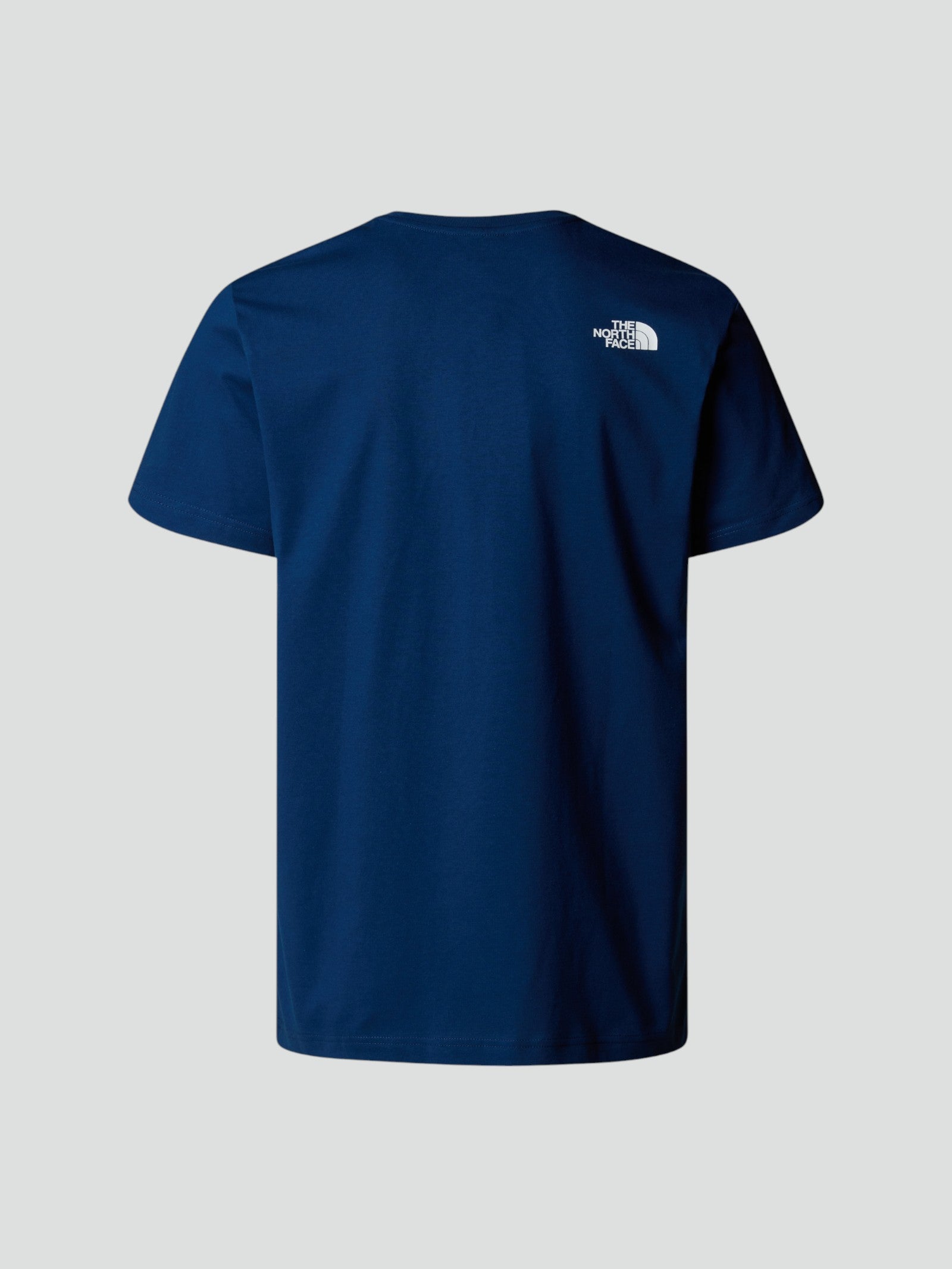 T-shirt Uomo Blu con Scritta "Never Stop Exploring" 