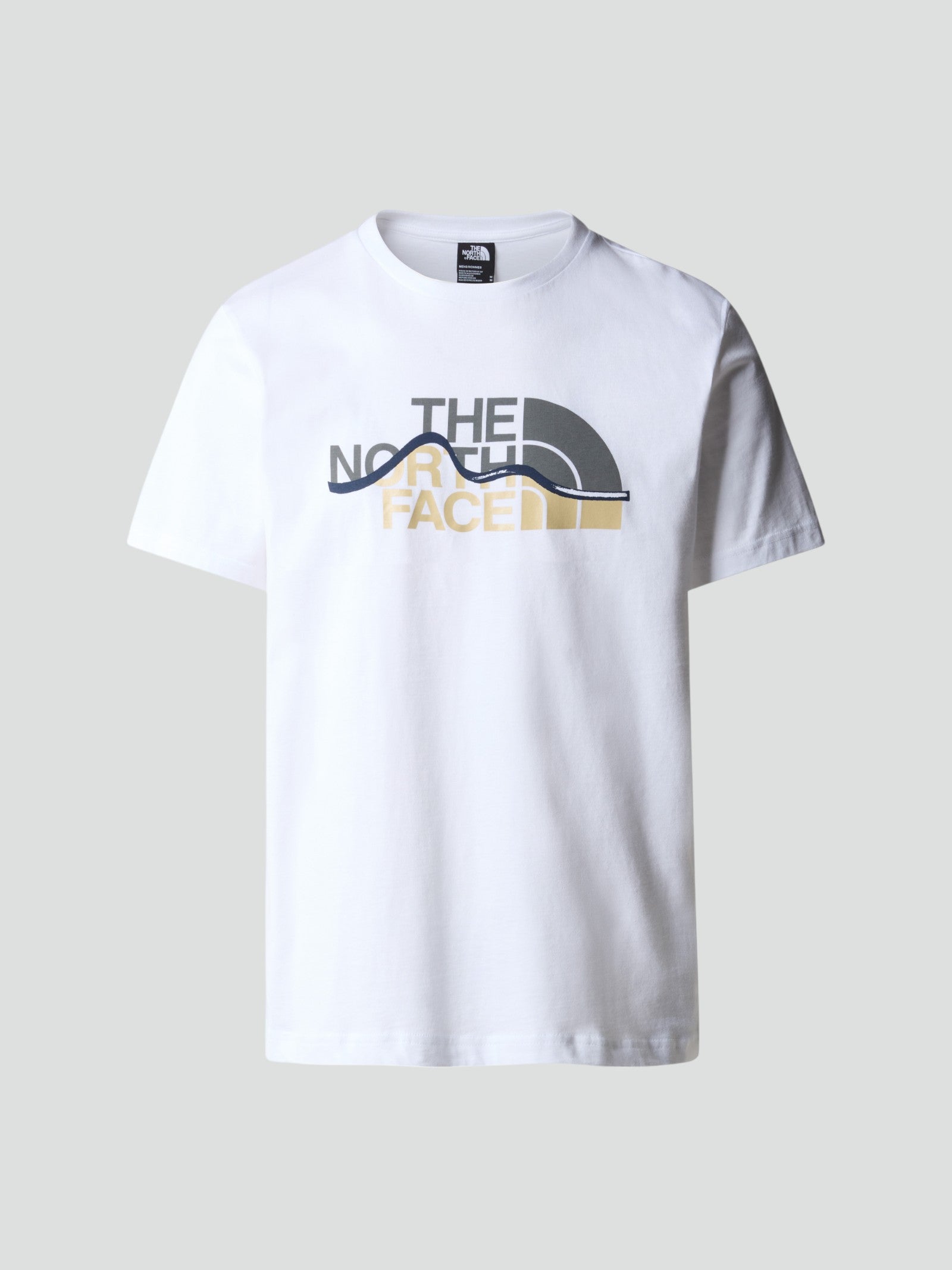 T-shirt Uomo Bianca con Logo Grafico Oversize 