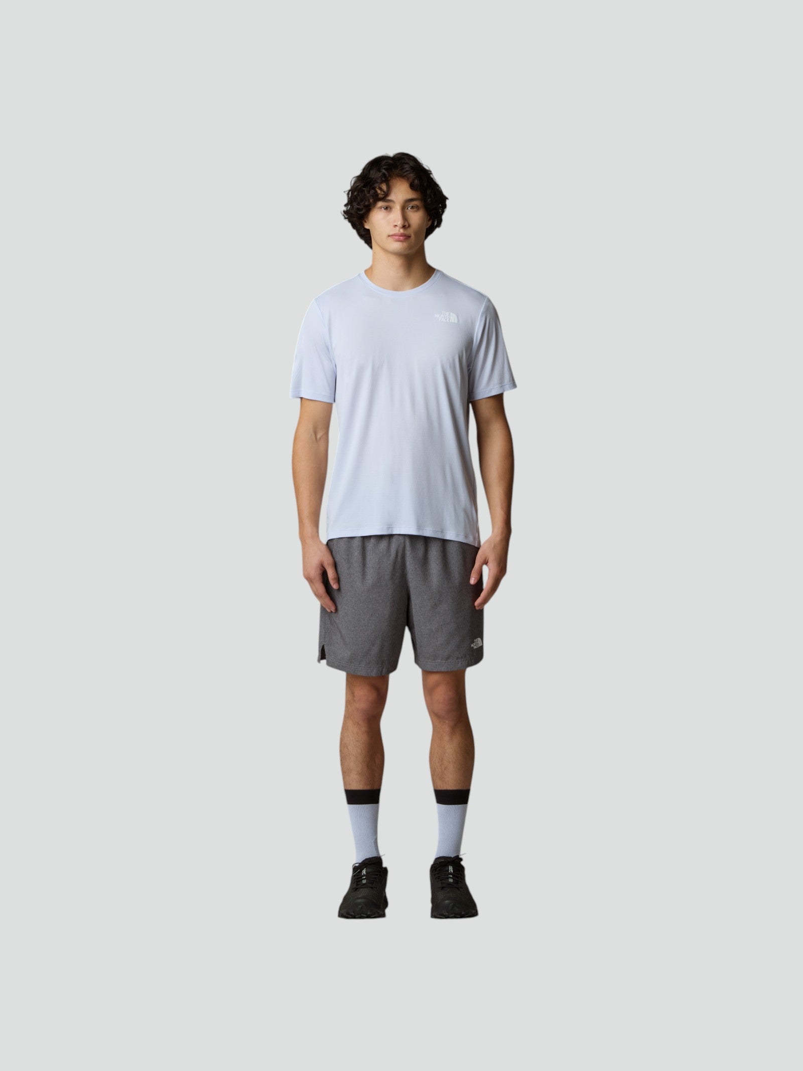 T-shirt Tecnica grigia Uomo - Girocollo con FlashDry™ e Box Logo 
