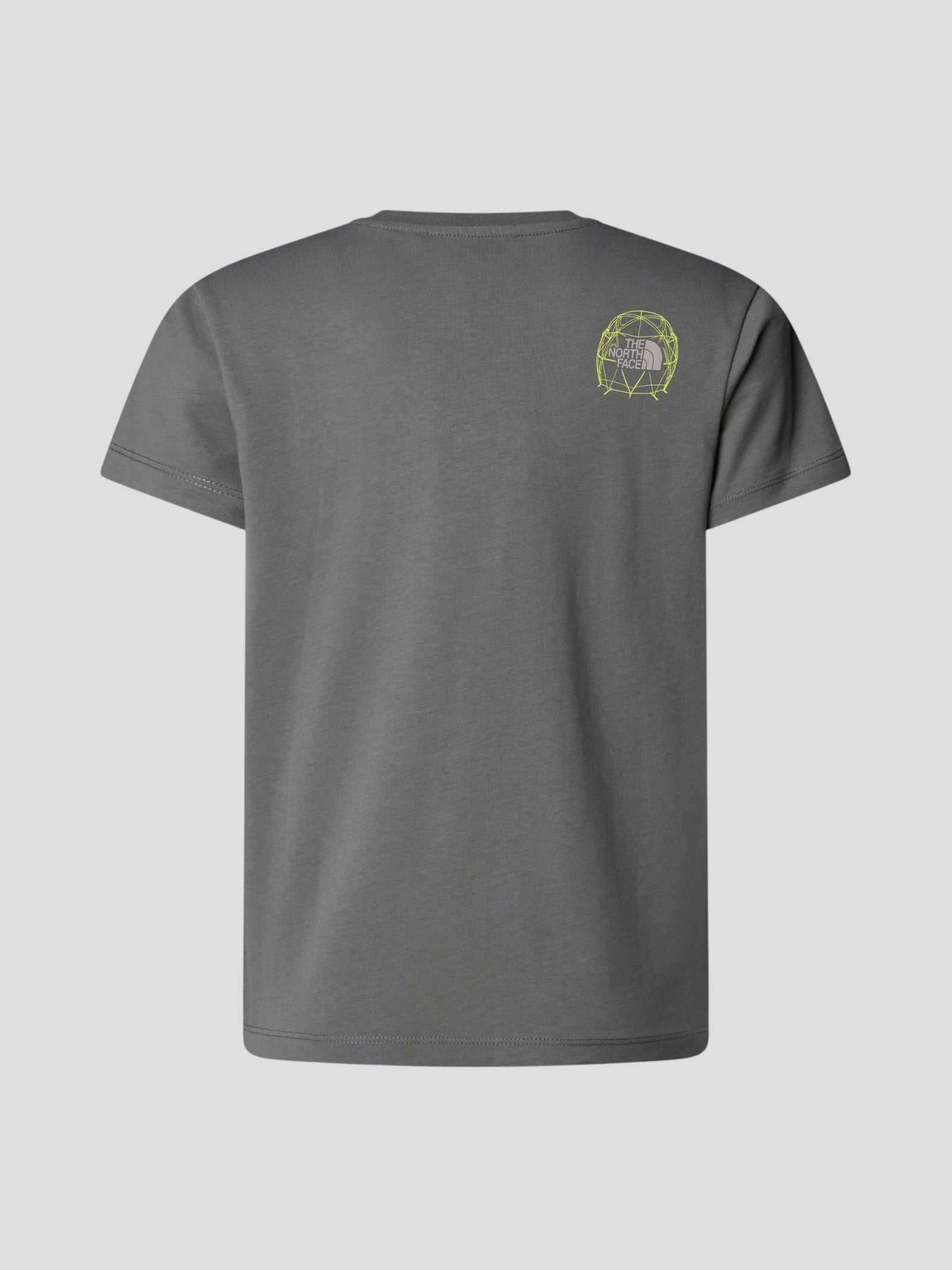 T-shirt Verde Bambino - Girocollo con Logo Frontale Grande e Logo Retro 