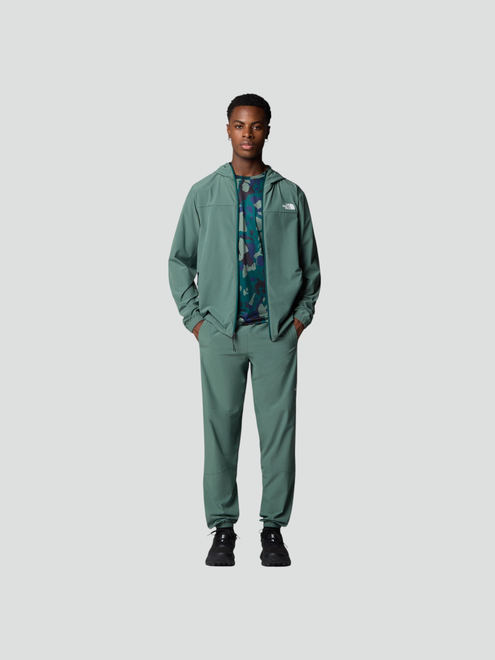 Pantaloni Tecnici verdi - Con cordino e Tasche con Zip 