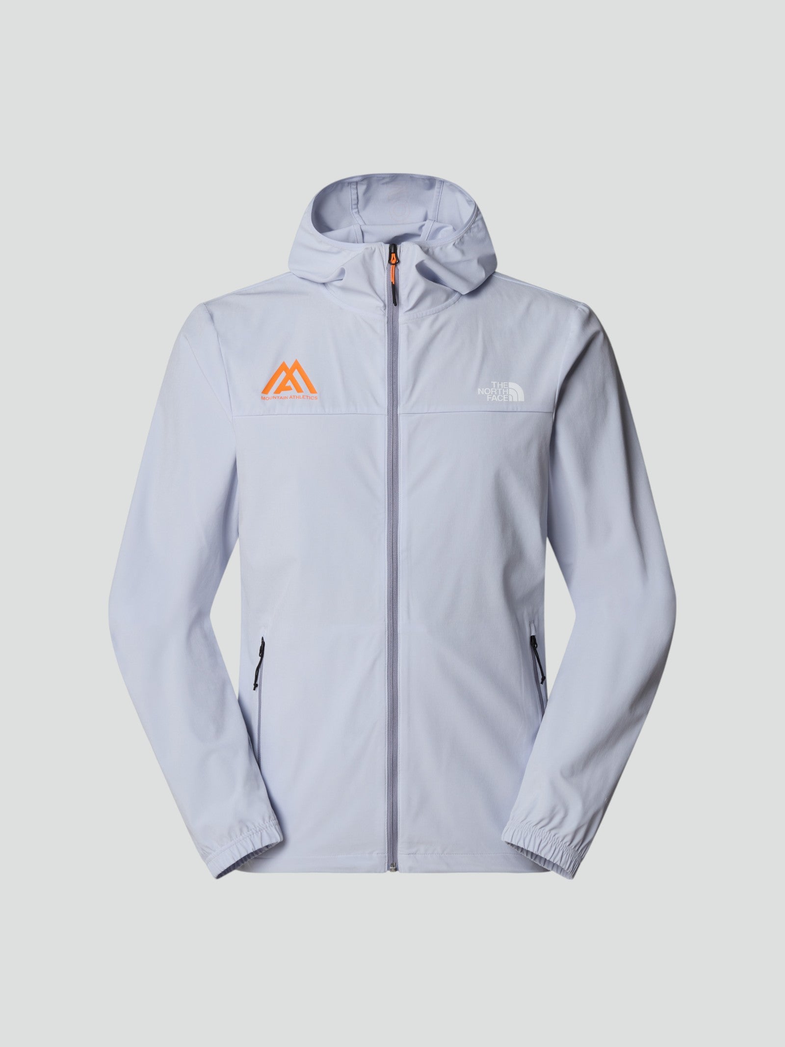 Felpa Wind Jacket grigia Uomo Con Cappuccio e Zip 