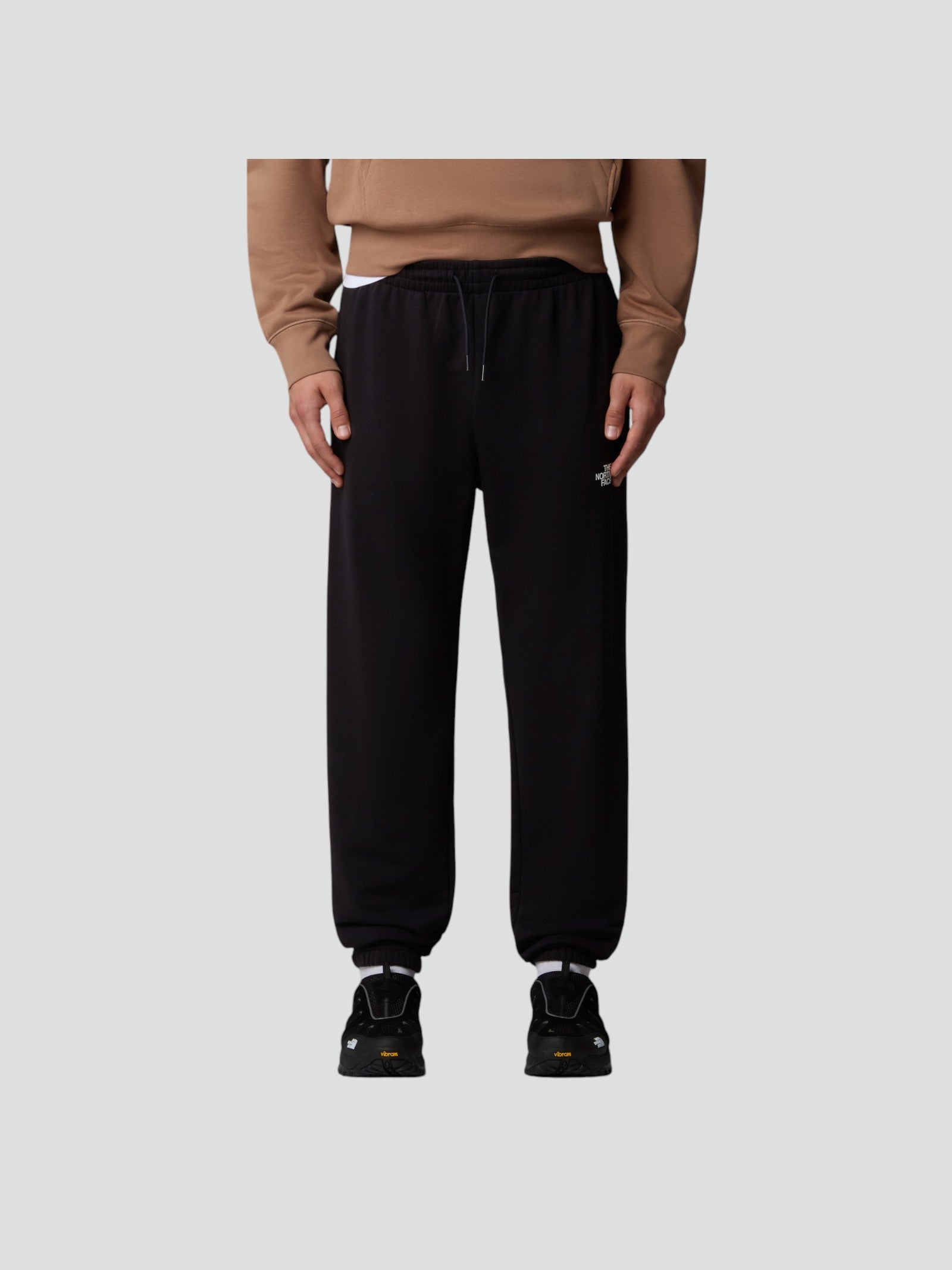 Pantaloni Uomo Neri con Coulisse e Orlo Elasticizzato 