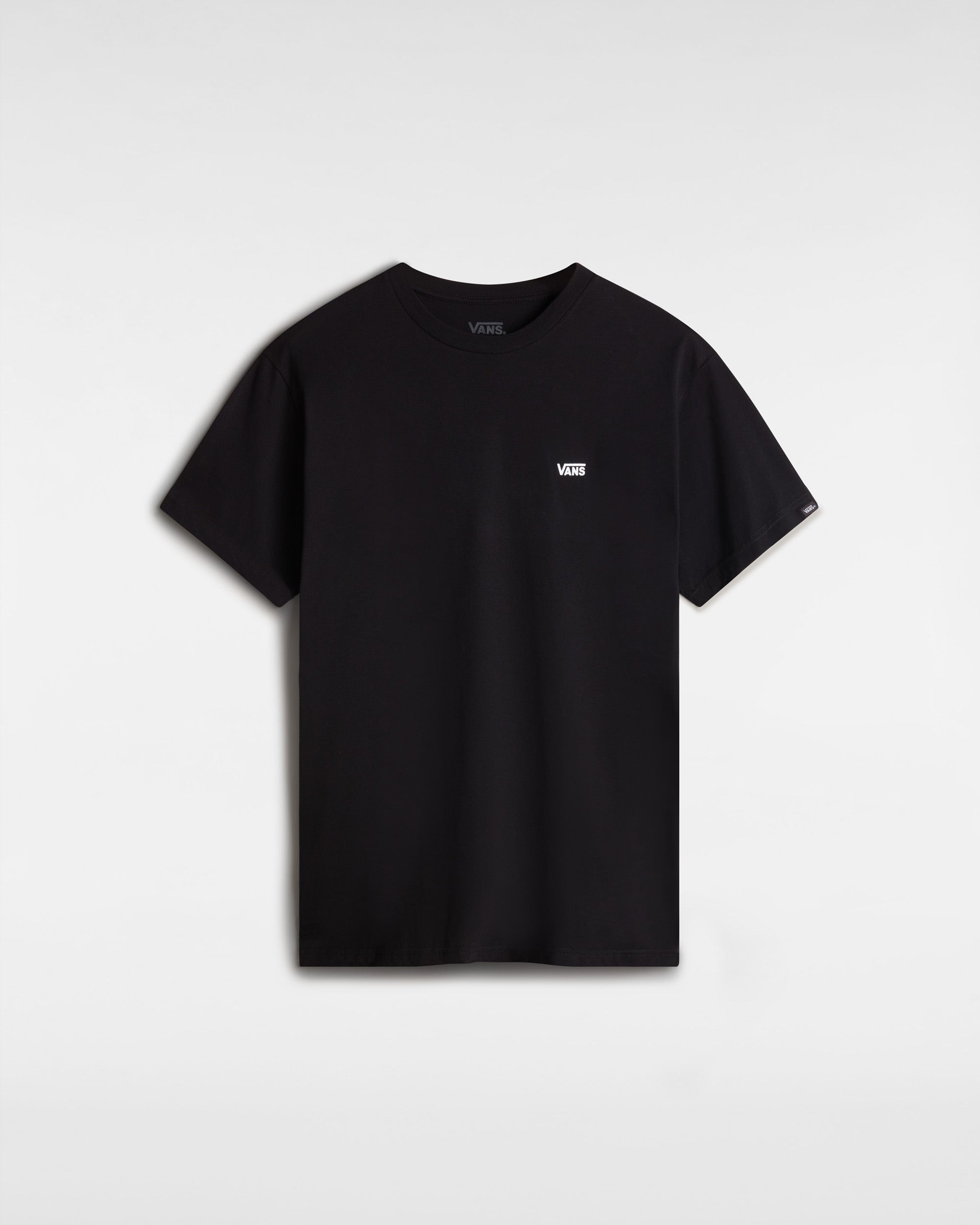 T-shirt Vans Left Chest Logo nera  in Cotone 
