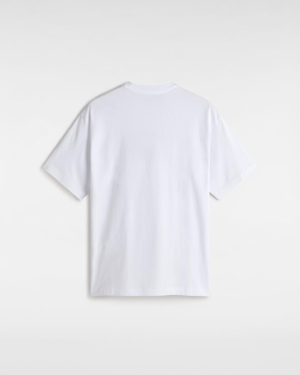 T-shirt "Chalkboard Logo" Bianca con Logo Vans Effetto Lavagna 