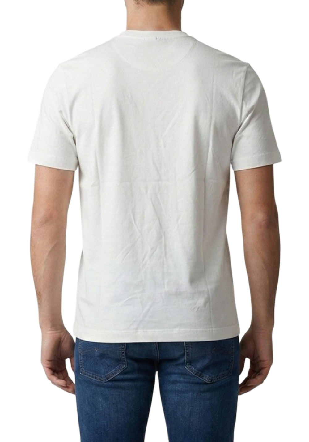 T-shirt Blauer uomo BLUH02300-007439100 Errol Bianco 