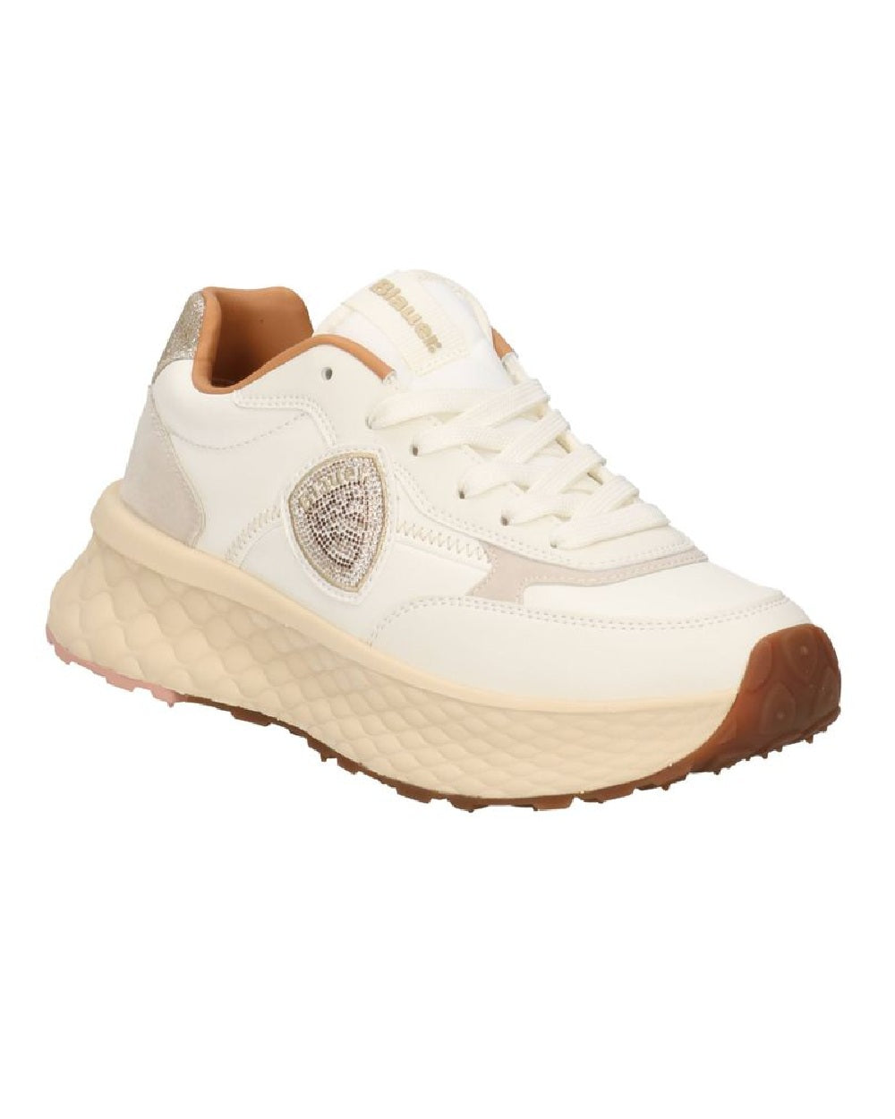 Sneakers Blauer donna LYNN01LESCREAM crema <BR/> 