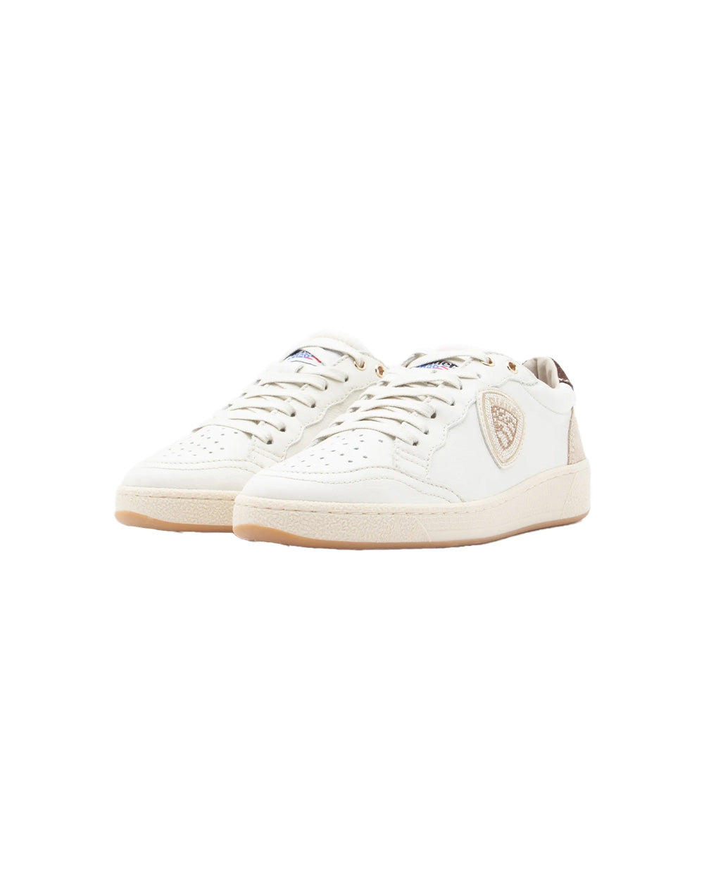 Sneakers Blauer donna OLYMPIA21LESWHIBROWN panna 