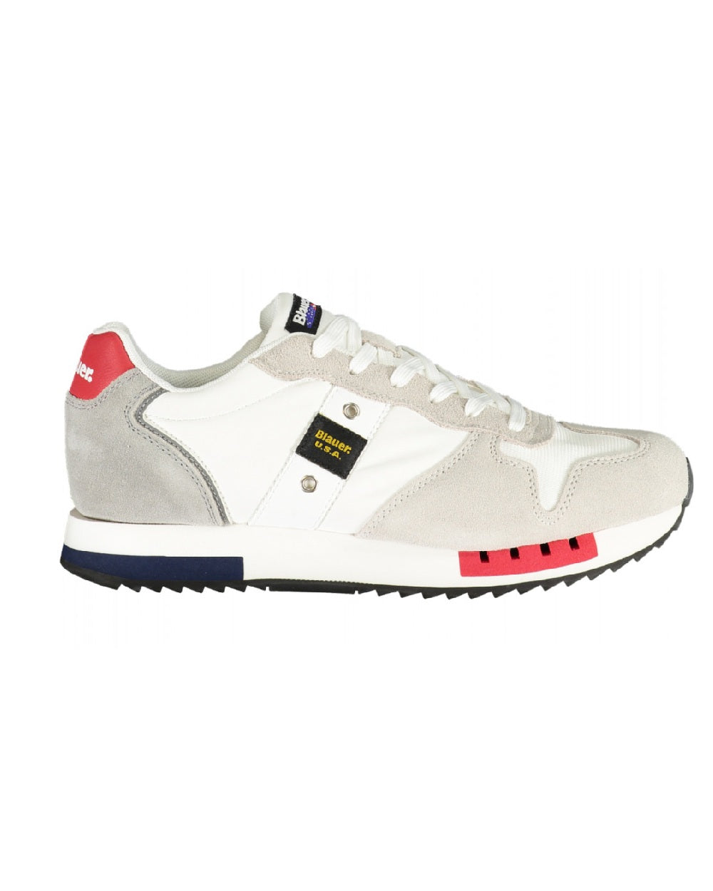 Sneakers Blauer uomo queens 01 QUEENS 01 MES WHIRED NVY bianco rosso blu<BR/> 