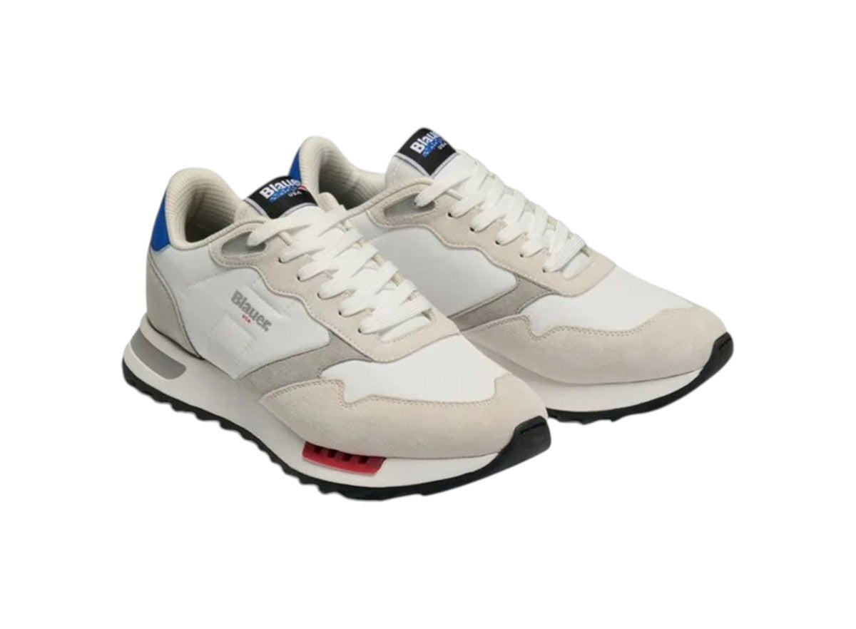 Sneakers Blauer uomo RYDER 01 NYSCREGRY Crema Grigio<BR/> 