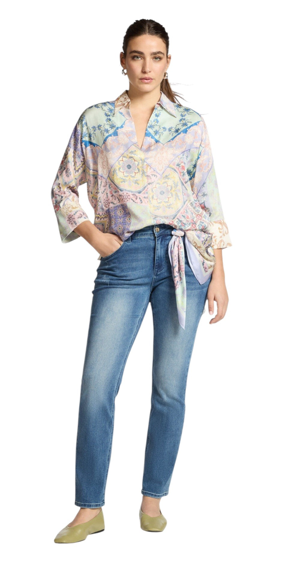 Camicia Elena Mirò donna 2043Z200047N043 uovo 3/4 Rosa<BR/> 